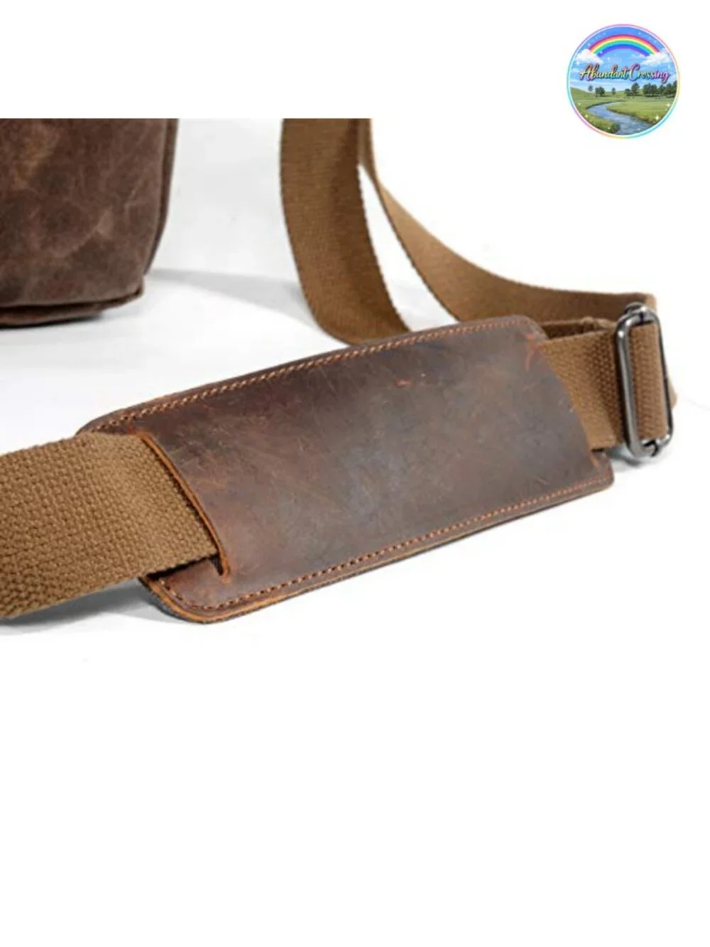 Waterproof Wax Canvas SLR Camera Messenger Bag with Interlayer Pad Vintage